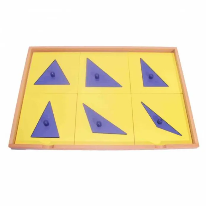 Gabinete geométrico de madera con 6 cajones - Montessori