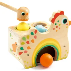 Gallina de madera con bolas - Djeco