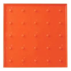 Geoplano círculo cuadrado 15x15 cm con gomas elásticas - Henbea