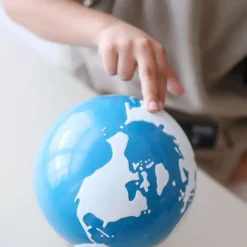 Globo terráqueo continentes de lija - Montessori