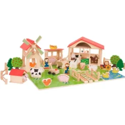 Granja de madera con accesorios - Bigjigs
