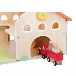 Granja de madera portátil con accesorios - Janod