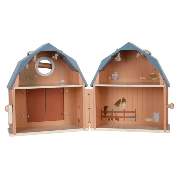 Granja de madera portátil con animales - Little Dutch