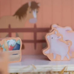 Granja de madera portátil con animales - Little Dutch