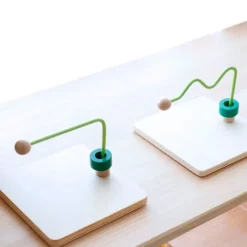 Guía horizontal recta de madera - Montessori