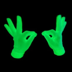 Guantes fluorescentes luz ultravioleta - Playlearn