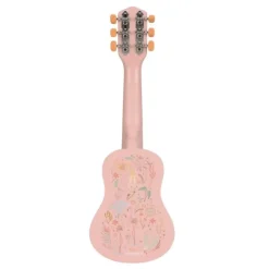 Guitarra de madera rosa Safari Friends - Little Dutch