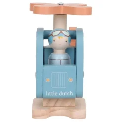 Helicóptero y muñeco de madera - Little Dutch