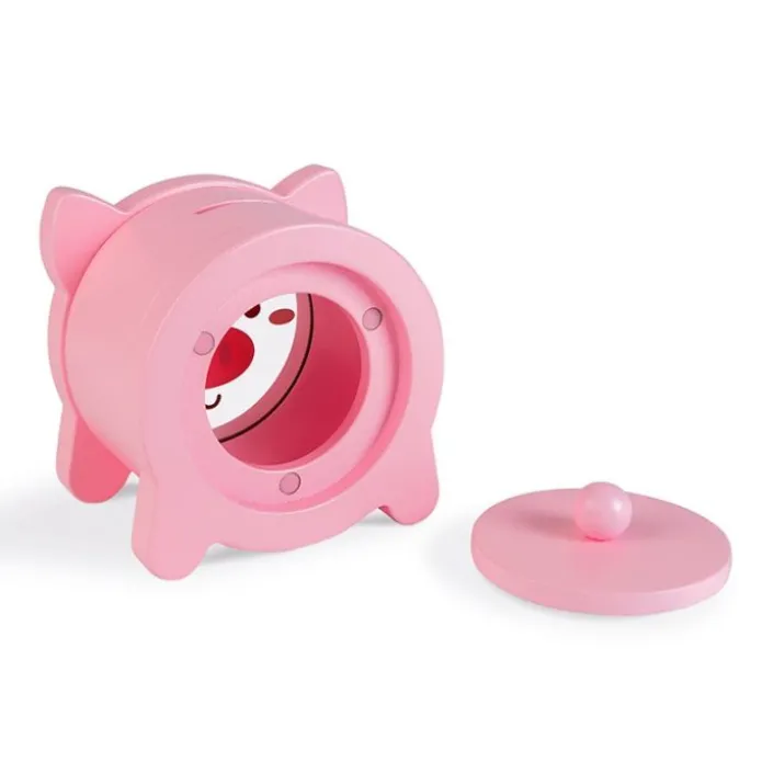 Hucha cerdito rosa de madera - Janod
