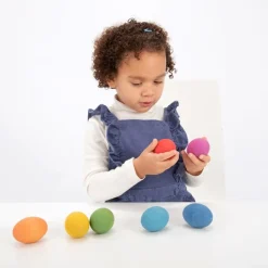Huevos de madera colores arcoíris (7) - TickiT