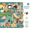 Imanes de madera Animales granja y selva 36 piezas - Djeco