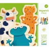 Imanes de madera Animales locos 24 piezas - Djeco