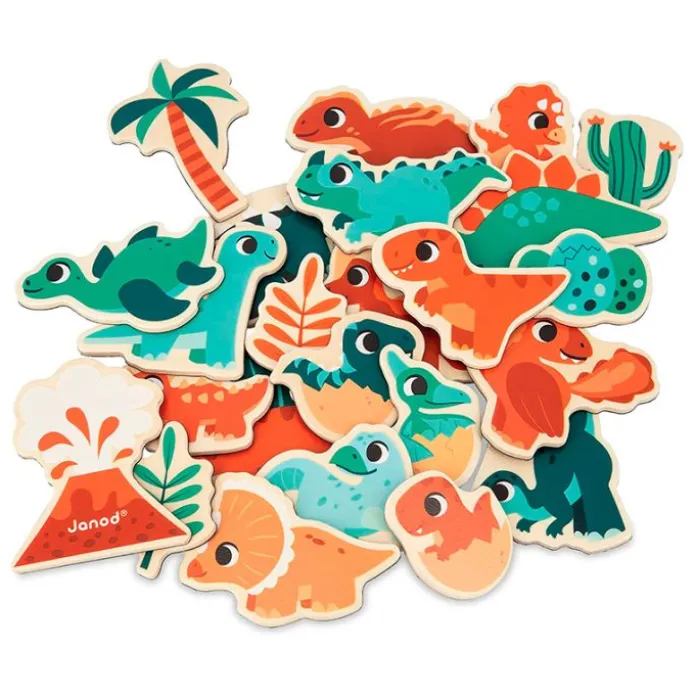Imanes de madera dinosaurios 24 piezas - Janod
