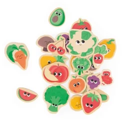 Imanes de madera Frutas y verduras (24) - Janod