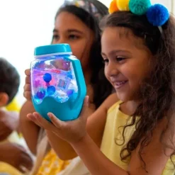 Jarra sensorial azul con luces - GloPals