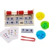 Juego cálculo con ábaco de madera - Edukalu