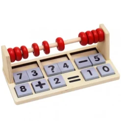 Juego cálculo con ábaco de madera - Edukalu