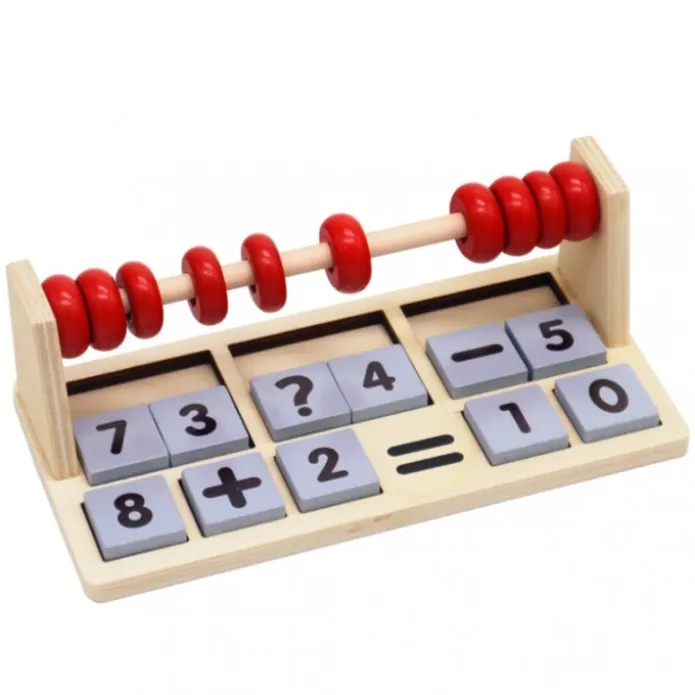 Juego cálculo con ábaco de madera - Edukalu