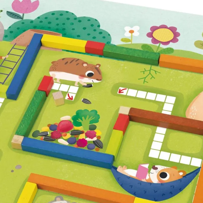 Juego con regletas para aprender a contar Hamsters 1-10 - Goula