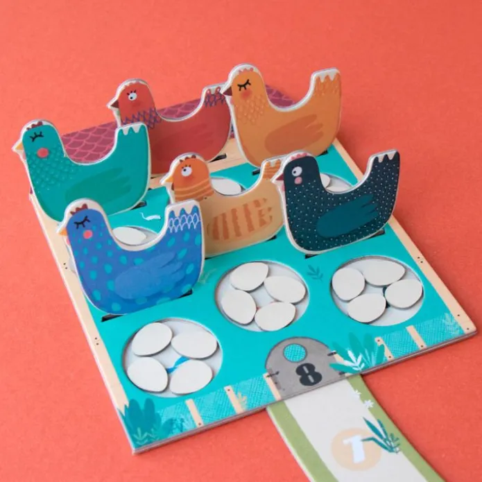 Juego cooperativo de bolsillo Cluck, cluck! The fox! - Londji