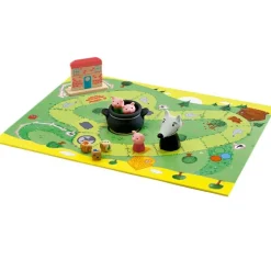 Juego cooperativo Woolfy: El lobo y los tres cerditos - Djeco
