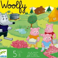 Juego cooperativo Woolfy: El lobo y los tres cerditos - Djeco