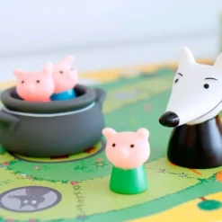 Juego cooperativo Woolfy: El lobo y los tres cerditos - Djeco