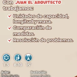 Juego de cartas de cálculo Juan El Arquitecto Club A - Átomo Games