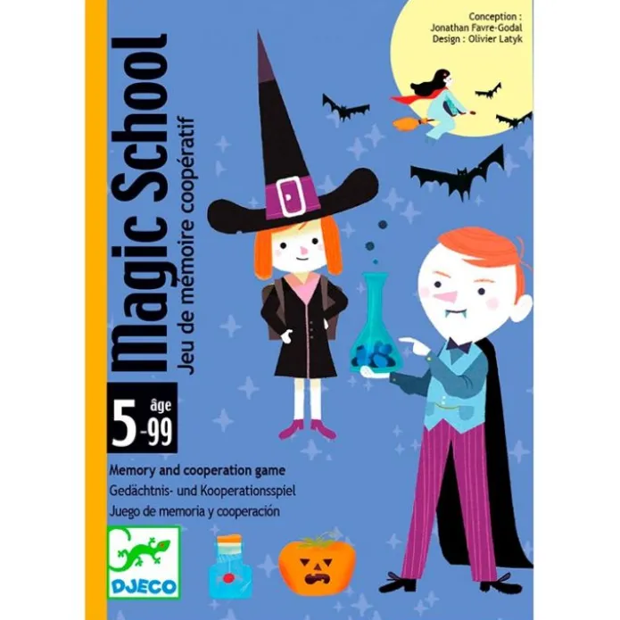 Juego de cartas de memoria Magic school - Djeco