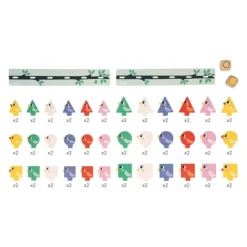 Juego de clasificación de madera Pájaros - Janod