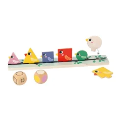 Juego de clasificación de madera Pájaros - Janod