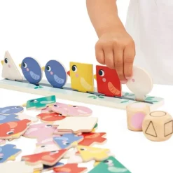 Juego de clasificación de madera Pájaros - Janod