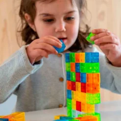 Juego de construcción Cubix 50 cubos magnéticos - Braintoys