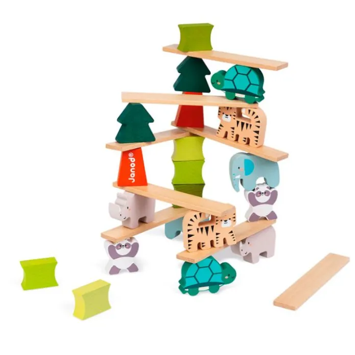 Juego de construcción y equilibrio Animales equilibristas - Janod