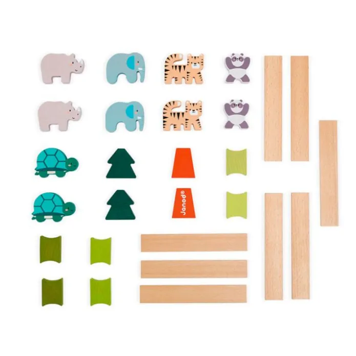 Juego de construcción y equilibrio Animales equilibristas - Janod