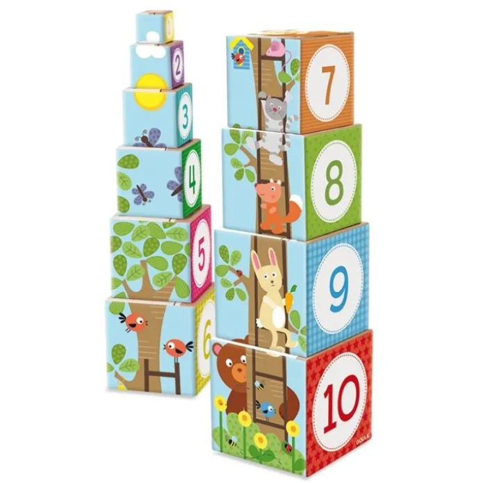 Juego de 10 cubos apilables Bosque - Goula