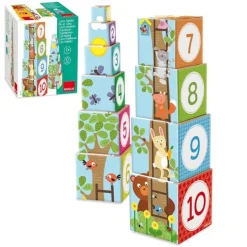Juego de 10 cubos apilables Bosque - Goula