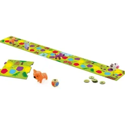 Juego de dados Little circuit: carreras de animalitos - Djeco