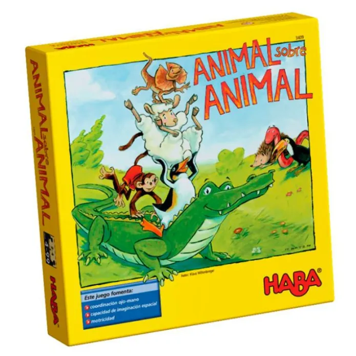 Juego de equilibrio de madera animal sobre animal - HABA