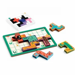 Juego de lógica de madera Pentanimo - Djeco