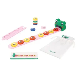 Juego de lógica de madera rana come moscas - Janod