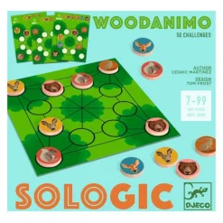 Juego de lógica de madera Sologic Woodanimo - Djeco