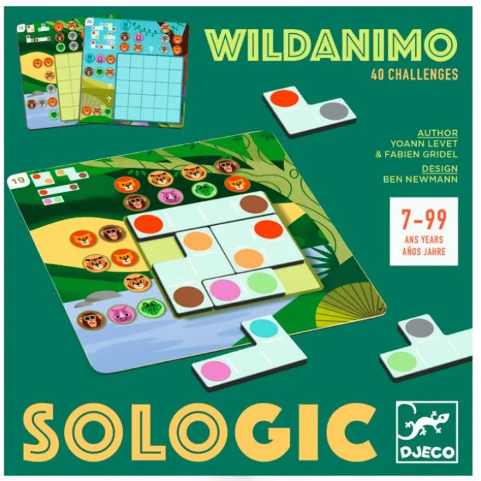 Juego de lógica de madera Wildanimo - Djeco