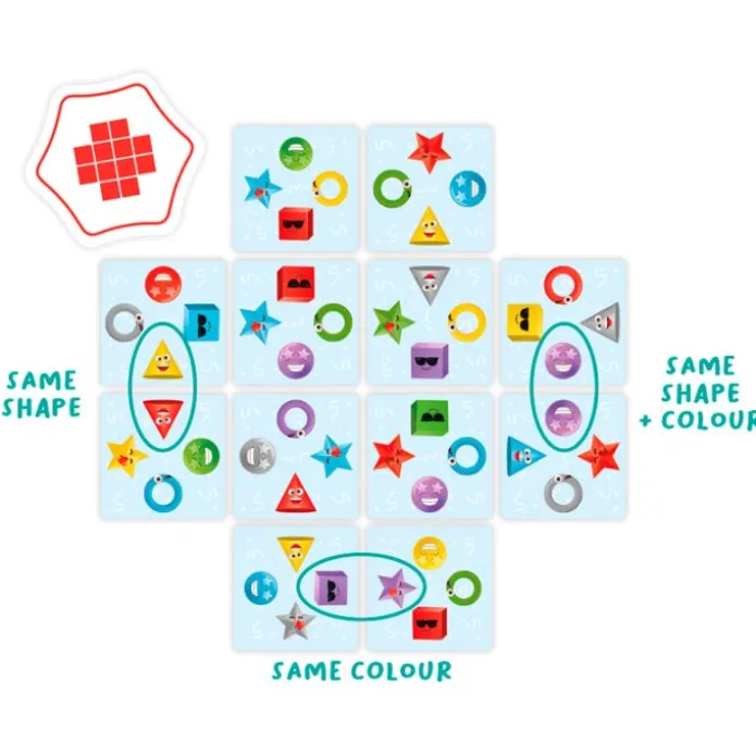Juego de lógica y asociación Pattern Party! - Flexiq