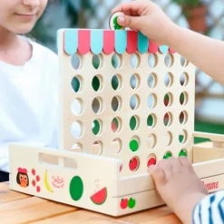 Juego de madera 4 en raya Manzanas - Vilac