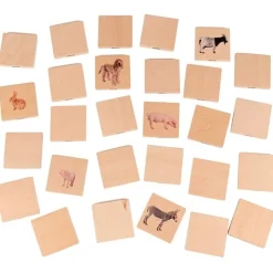 Juego de madera relacionar animales de granja 28 piezas - TickiT