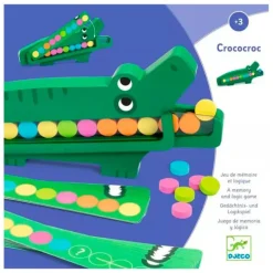 Juego de memoria cocodrilo de madera Crococroc - Djeco