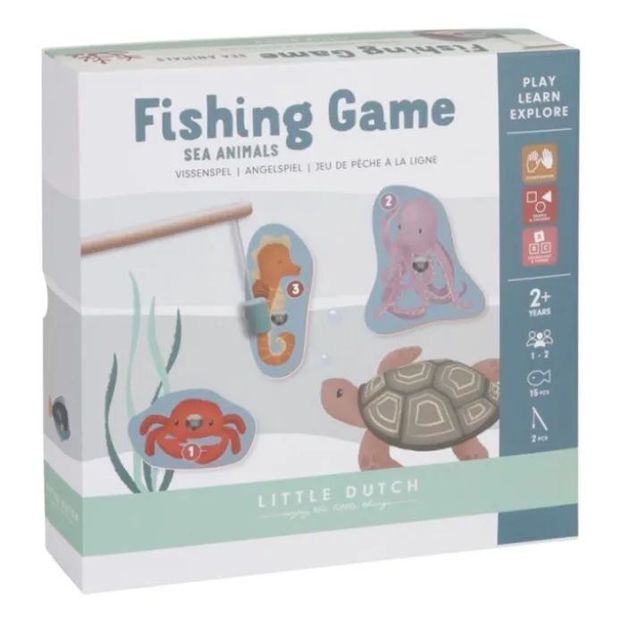 Juego de pesca magnético Animales marinos - Little Dutch
