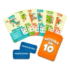 Juego de preguntas ¡Adivina en 10! Países del mundo - Skillmatics
