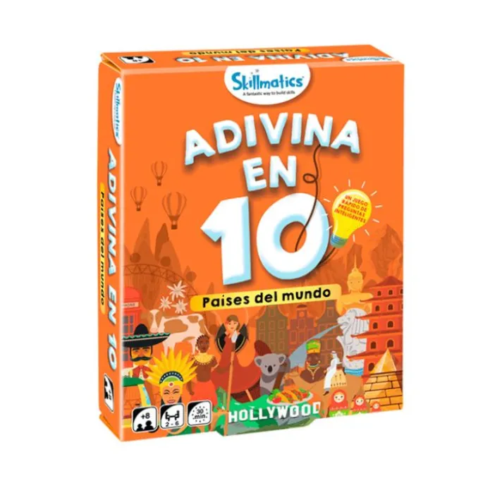 Juego de preguntas ¡Adivina en 10! Países del mundo - Skillmatics